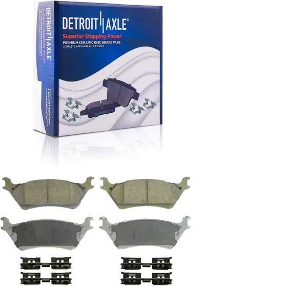 F150 Ceramic Brake Pads; Front and Rear (1214 F150; 1520 F150 w