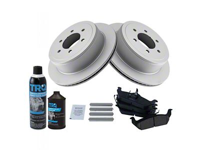 Ceramic 6-Lug Brake Rotor and Pad Kit; Rear (04-11 F-150)