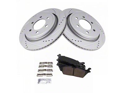 Ceramic Performance 6-Lug Brake Rotor and Pad Kit; Rear (15-17 F-150 w/ Electric Parking Brake)