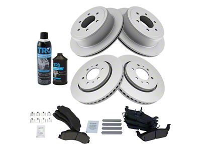 Ceramic 6-Lug Rotor, Pad, Brake Fluid and Cleaner Kit; Front and Rear (10-11 F-150)