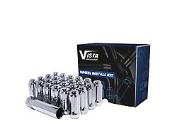 Chrome Acorn Spline Lug Nuts; M12x1.75; Set of 20 (97-00 F-150)