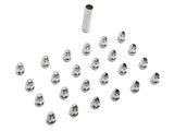 Chrome Acorn Spline Lug Nuts for Aftermarket Wheels; M14x1.5; Set of 24 (15-25 F-150)