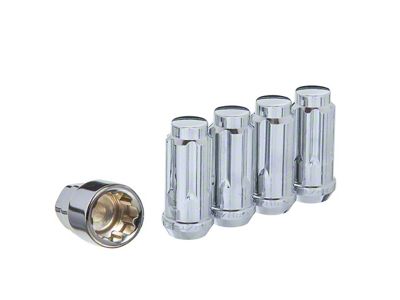 Chrome Acorn Wheel Locks; M14x2; Set of 4 (00-14 F-150)