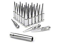 Chrome Spiked Lug Nuts; M14x1.5; Set of 24 (04-25 F-150)