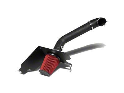 Cold Air Intake; Wrinkle Black (04-08 5.4L F-150)