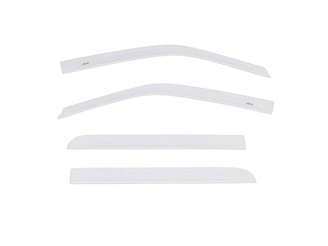 Low Profile Color-Match Ventvisor Window Deflectors; Front and Rear; Oxford White (15-24 F-150 SuperCrew)