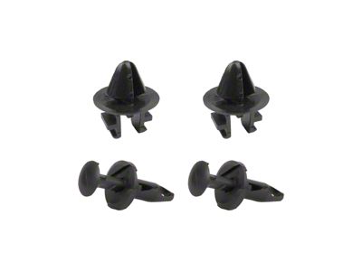 Cowl Fastener Clip Kit; 4-Pieces (15-25 F-150 Regular Cab, SuperCrew)