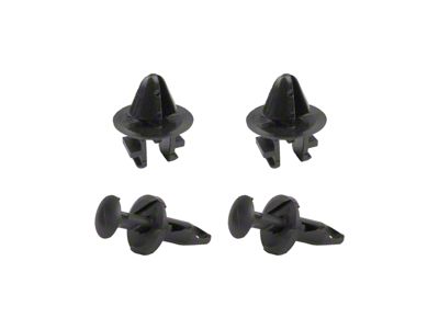 Cowl Fastener Clip Kit; 4-Pieces (15-24 F-150 Regular Cab, SuperCrew)