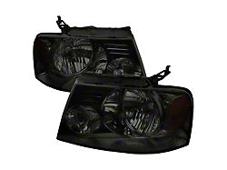 Crystal Headlights; Chrome Housing; Smoked Lens (04-08 F-150)