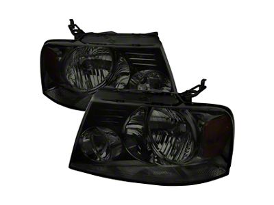 Crystal Headlights; Chrome Housing; Smoked Lens (04-08 F-150)