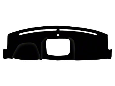 Custom Fit Dash Cover; Velour Black (24-25 F-150)