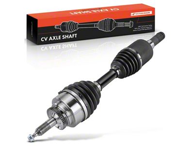 CV Axle Shaft Assembly with Heavy Duty Thermoplastic Outboard Boot; Front Driver Side (15-20 4WD F-150)