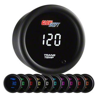 Digital Transmission Temperature Gauge; Black 10 Color (Universal; Some Adaptation May Be Required)