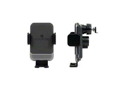 Direct Fit Phone Mount with Charging Auto Closing Cradle Head; Black (09-12 F-150)