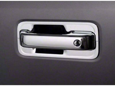 Door Handle Covers with Bezels; Chrome (15-20 F-150 Regular Cab, SuperCab)