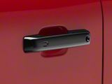Chrome Delete Door Handle Snap-On Covers; Gloss Black (21-26 F-150 SuperCrew)