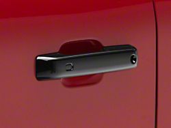 Door Handle Covers; Gloss Black (21-24 F-150 SuperCrew)