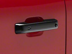 Chrome Delete Door Handle Covers; Gloss Black (21-25 F-150 SuperCrew)
