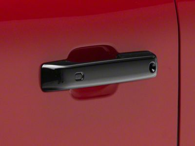 Door Handle Covers; Gloss Black (21-24 F-150 SuperCrew)