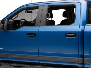Black Exterior Door Handle Covers For Ford F150 2021-2024 - 4PCs ABS Plastic Trim, Scratch Protection