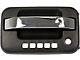 Exterior Door Handle; Front Left; Metal; Textured Black; With Chrome Lever and Keypad Opening; Plastic (09-14 F-150)