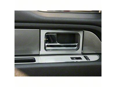 Door Handle Pull Plates; Satin (10-14 F-150 SuperCrew)