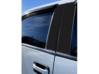 Door Pillar Accent Trim; Gloss Black (09-14 F-150 SuperCab, SuperCrew)