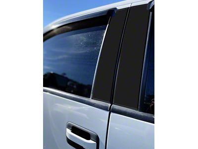 Door Pillar Accent Trim; Matte Black (09-14 F-150 SuperCab, SuperCrew)