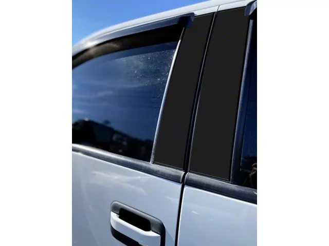 Door Pillar Accent Trim; Matte Black (09-14 F-150 SuperCab, SuperCrew)