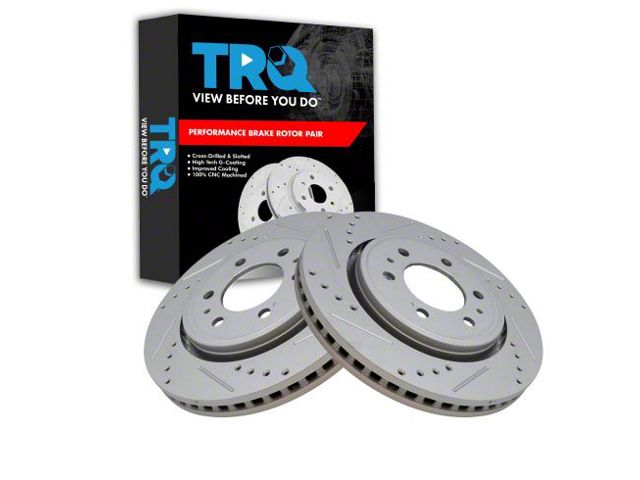 F-150 Drilled and Slotted 6-Lug Rotors; Front Pair (10-20 F-150) - Free ...