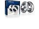 Drilled and Slotted 5-Lug Rotors; Front and Rear (00-03 4WD F-150)