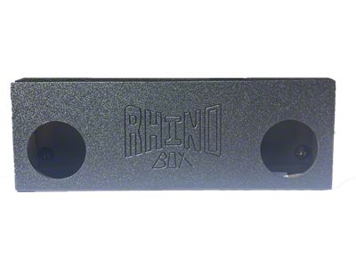 Dual 10-Inch Front Firing Subwoofer Box; Poly Coated (04-08 F-150 Regular Cab)