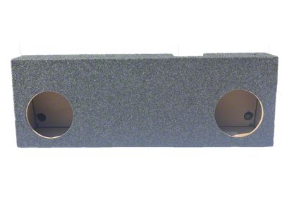 Dual 12-Inch Front Firing Subwoofer Box; Carpeted (04-08 F-150 Regular Cab)