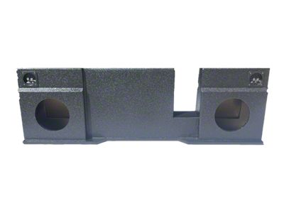 Dual 8-Inch Down Firing Subwoofer Box; Poly Coated (04-08 F-150 SuperCab)