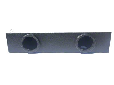 Dual 8-Inch Front Firing Subwoofer Box; Poly Coated (09-25 F-150 SuperCab, SuperCrew)
