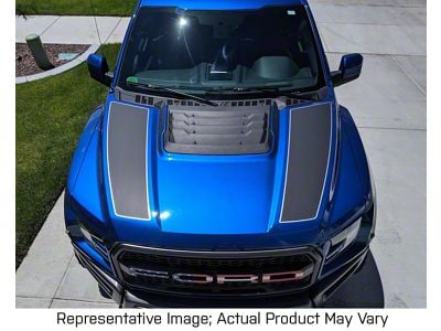 Dual Hood Decals with Pin Stripes (15-20 F-150, Excluding Raptor)