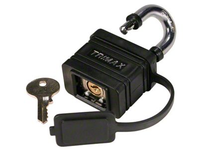 Dual Locking Weather Proof Solid Steel Padlock; Keyed Alike; Single