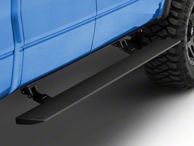 Go Rhino E-BOARD E1 Electric Running Boards; Protective Bedliner Coating (09-14 F-150 SuperCrew)