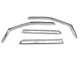 Putco Element Chrome Window Visors; Channel Mount; Front and Rear (21-24 F-150 SuperCrew)