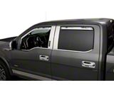 Putco Element Chrome Window Visors; Channel Mount; Front and Rear (21-26 F-150 SuperCab)