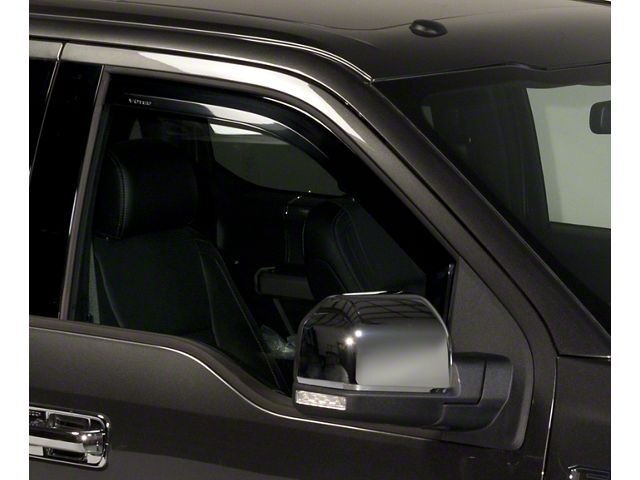 Putco Element Tinted Window Visors; Channel Mount; Front and Rear (21-24 F-150 SuperCab)
