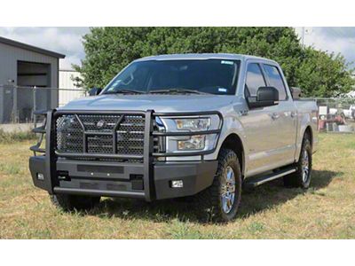 Elevation Aluminum Front Bumper; Fine Textured Black (15-17 F-150, Excluding Raptor)