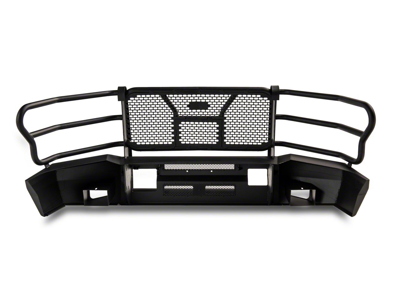 Black Steel Front Bumper Center Face Bar For 2018-2020 Ford F150 XL Pickup