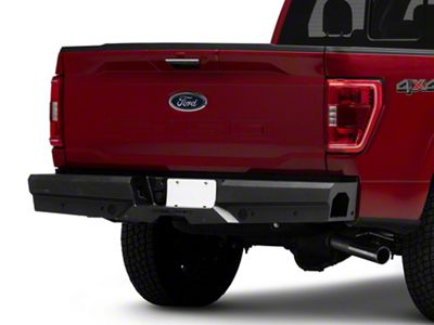 Elevation Rear Bumper; Fine Textured Black (15-20 F-150, Excluding Raptor)