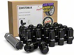 ET Bulge Acorn Black Lug Nut Kit; 14mm x 2; Set of 20 (00-03 F-150)