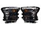 Euro Crystal Headlights; Matte Black Housing; Clear Lens (15-17 F-150 w/ Factory Halogen Headlights)