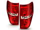 Euro Style Tail Lights; Chrome Housing; Red/Clear Lens (09-14 F-150 Styleside)