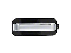 Exterior Door Handle; Chrome/Black; Rear Driver Side (15-20 F-150 SuperCrew w/o Passive Entry)