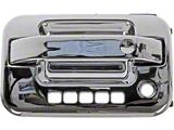 Exterior Door Handle; Front Left; All Chrome; Original Design; With Keypad Opening; Plastic (04-14 F-150)