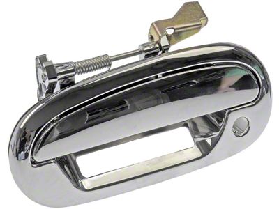 Exterior Door Handle; Front Left; All Chrome; With Keypad Opening; Plastic (97-03 F-150)